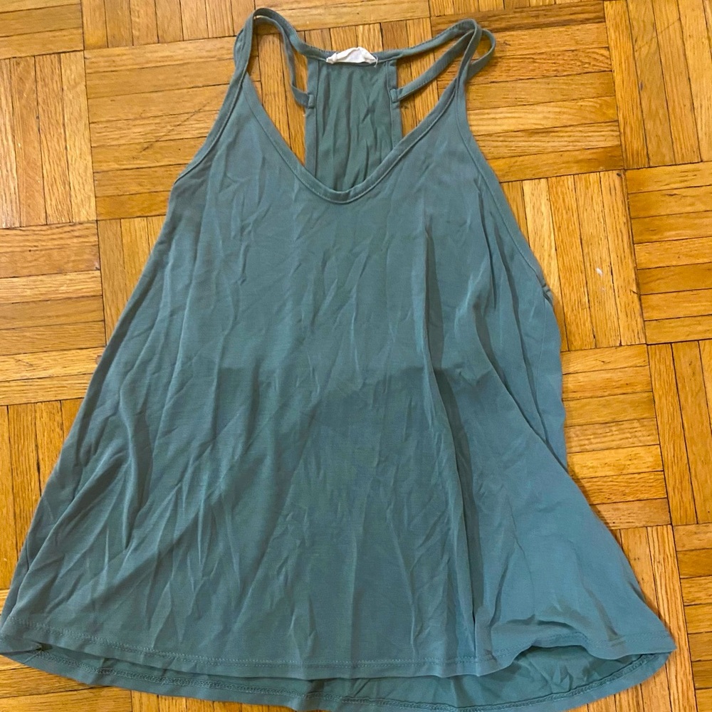 Green razor back tank!